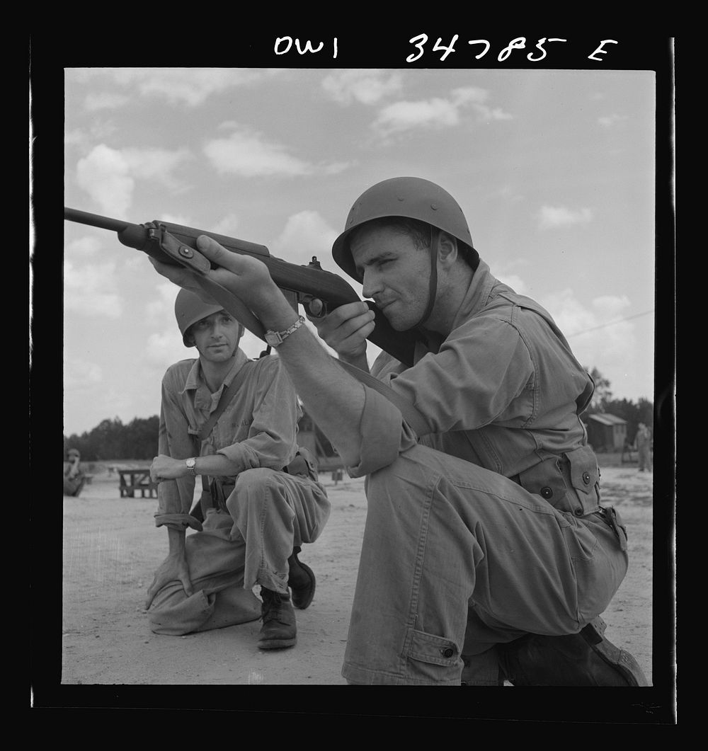 [Untitled photo, possibly related to: Warner Robins, Georgia. Air Service Command, Robins Field. Learning to handle a…