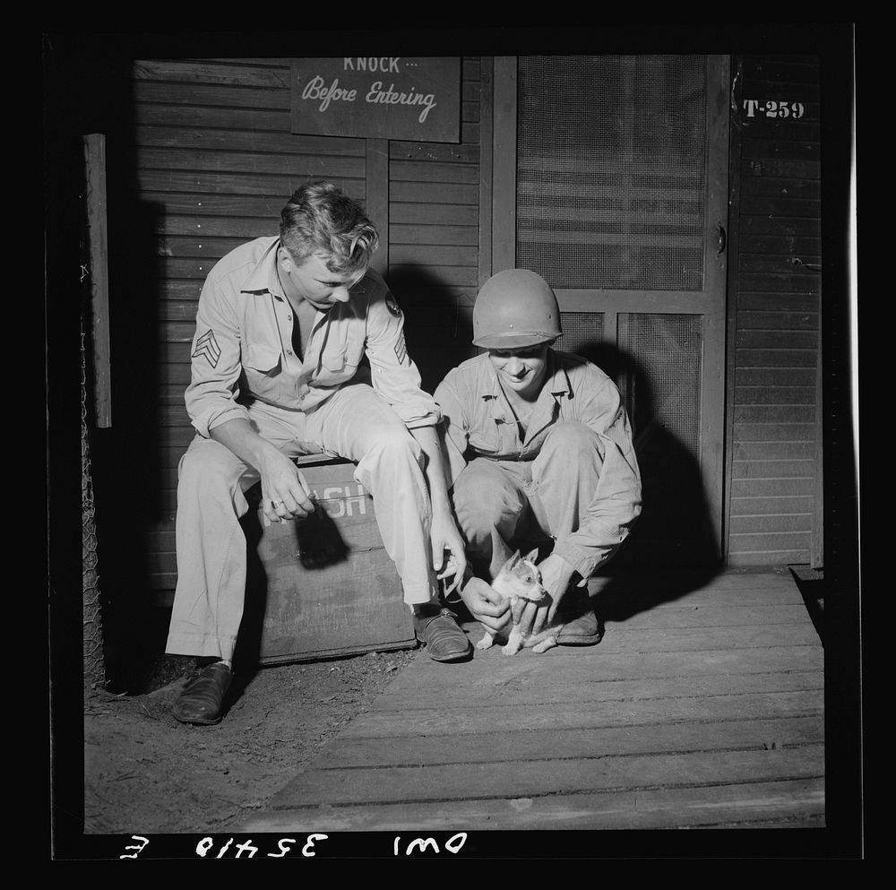 [Untitled photo, possibly related to: Greenville, South Carolina. Air Service Command. Enlisted men of the 25th service…