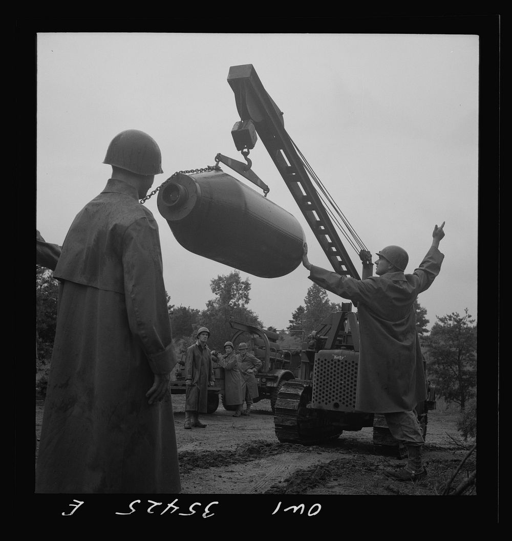 Greenville, South Carolina. Air Service Command. Men of the ordinance, supply and maintenance company of the 25th service…