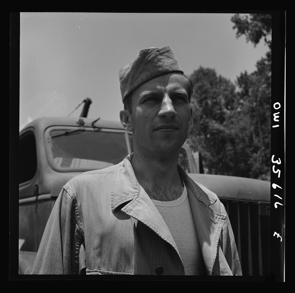 [Untitled photo, possibly related to: Myrtle Beach, South Carolina. Air Service Command. Private Philip A. Zilinsky…