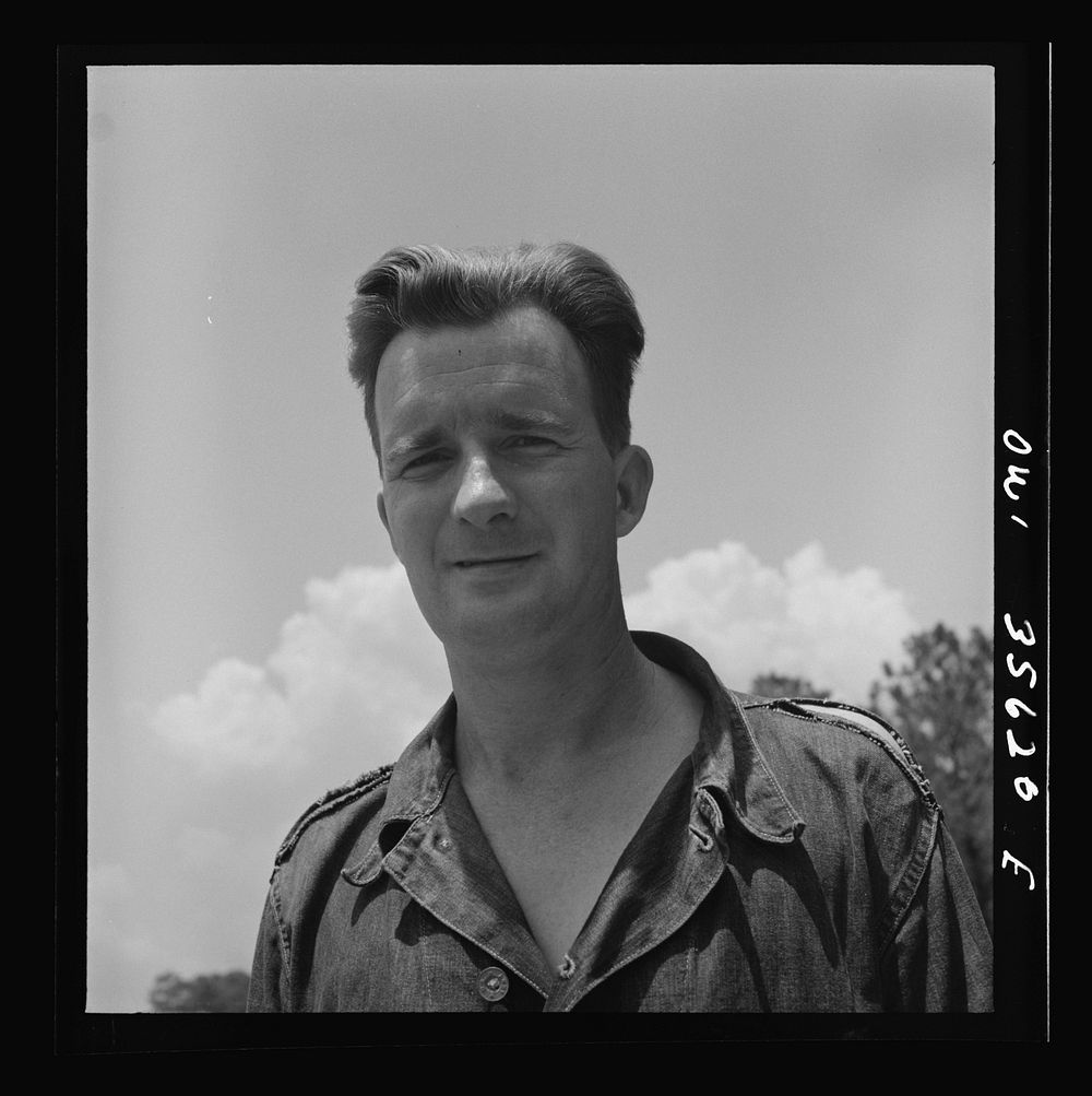 [Untitled photo, possibly related to: Myrtle Beach, South Carolina. Air Service Command. Sergeant Robert Steele, machinist…