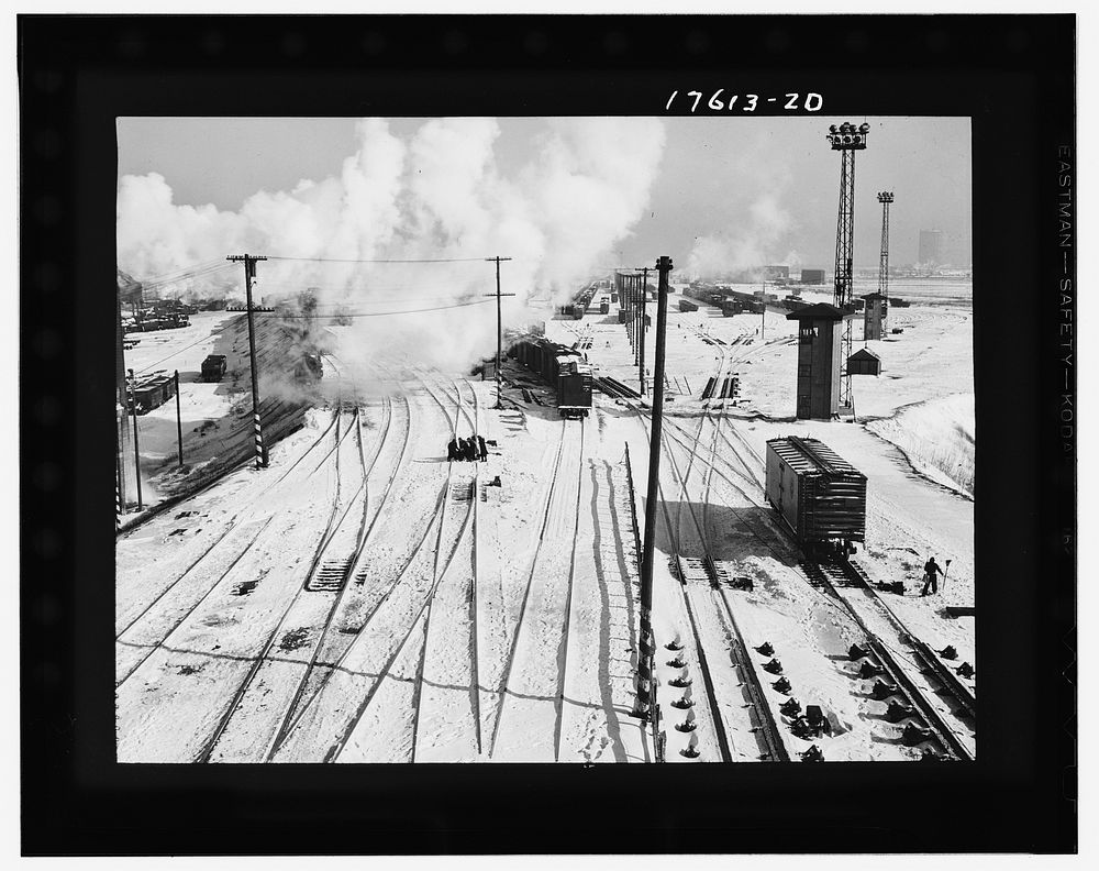 Chicago, Illinois. The clearing yards of the Belt Railway Company of Chicago. Sourced from the Library of Congress.