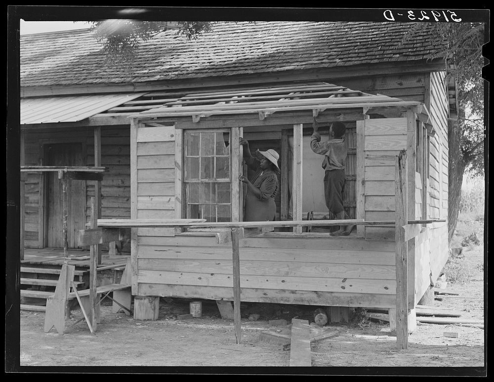 [Untitled photo, possibly related to: Pauline Clyburn, rehabilitation client, Manning, Clarendon County, South Carolina, and…
