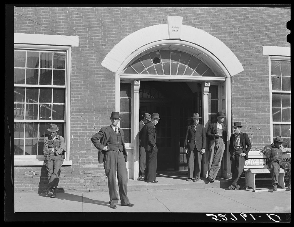 Granville County Courthouse, Oxford, North Carolina. See subregional notes (Odum) November 22, 1939. Sourced from the…
