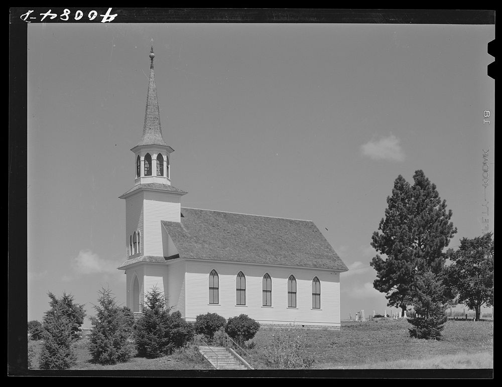 Genesee Valley Lutheran Church. Latah County, Idaho by Russell Lee
