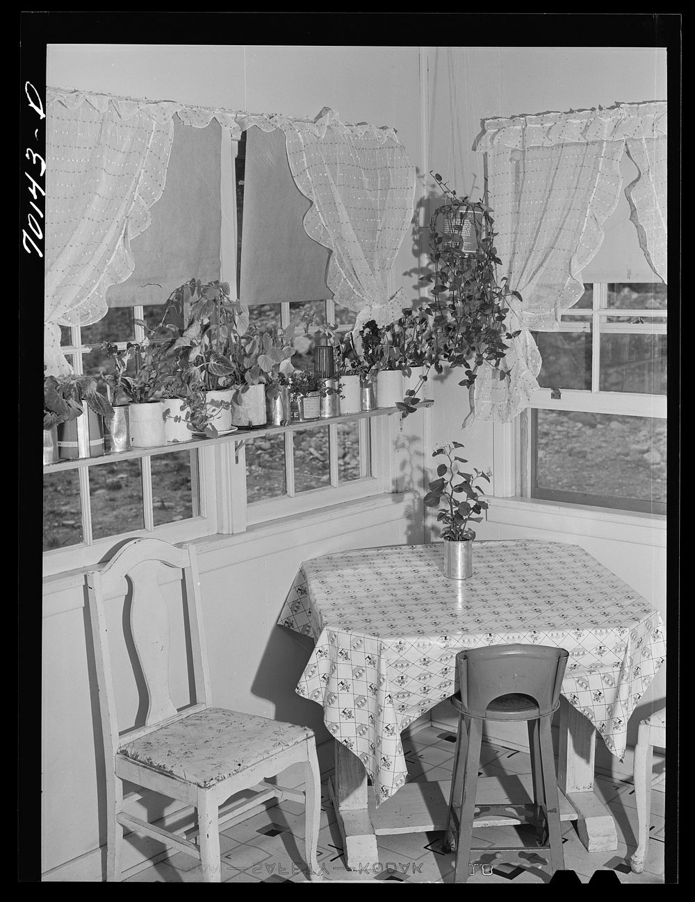 [Untitled photo, possibly related to: Kitchen in farm home of member of Boundary Farm, FSA (Farm Security Administration)…