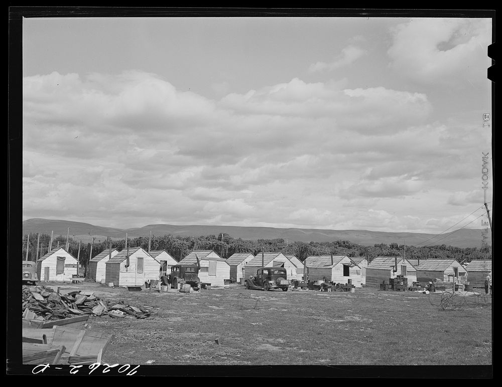 Housing for hop pickers and workers, Yakima County, Washington. Growers of hops provide some type of housing ranging from…