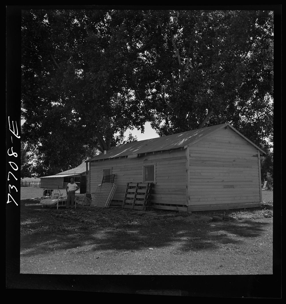 Ontario, Oregon (vicinity). Farmhouse of Japanese-Americans who were evacuated from coastal area and now work for a local…
