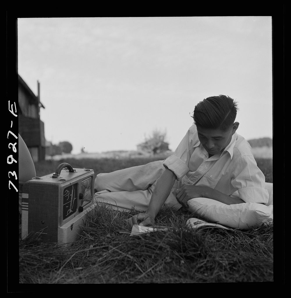 [Untitled photo, possibly related to: Rupert, Idaho. Former CCC (Civilian Conservation Corps) camp now under the FSA (Farm…