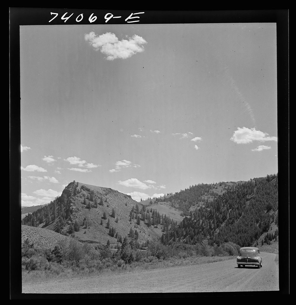 [Untitled photo, possibly related to: Salmon River Valley in Custer County, Idaho] by Russell Lee