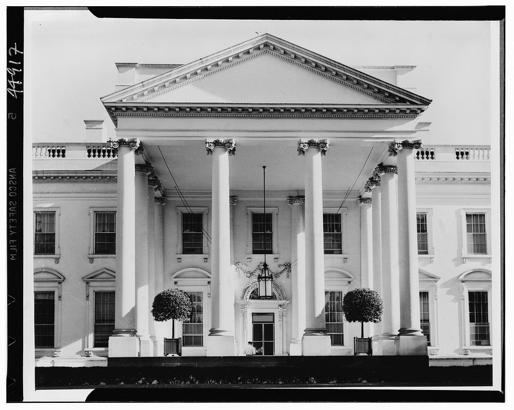 White House. Washington, D.C.. Sourced from the Library of Congress.
