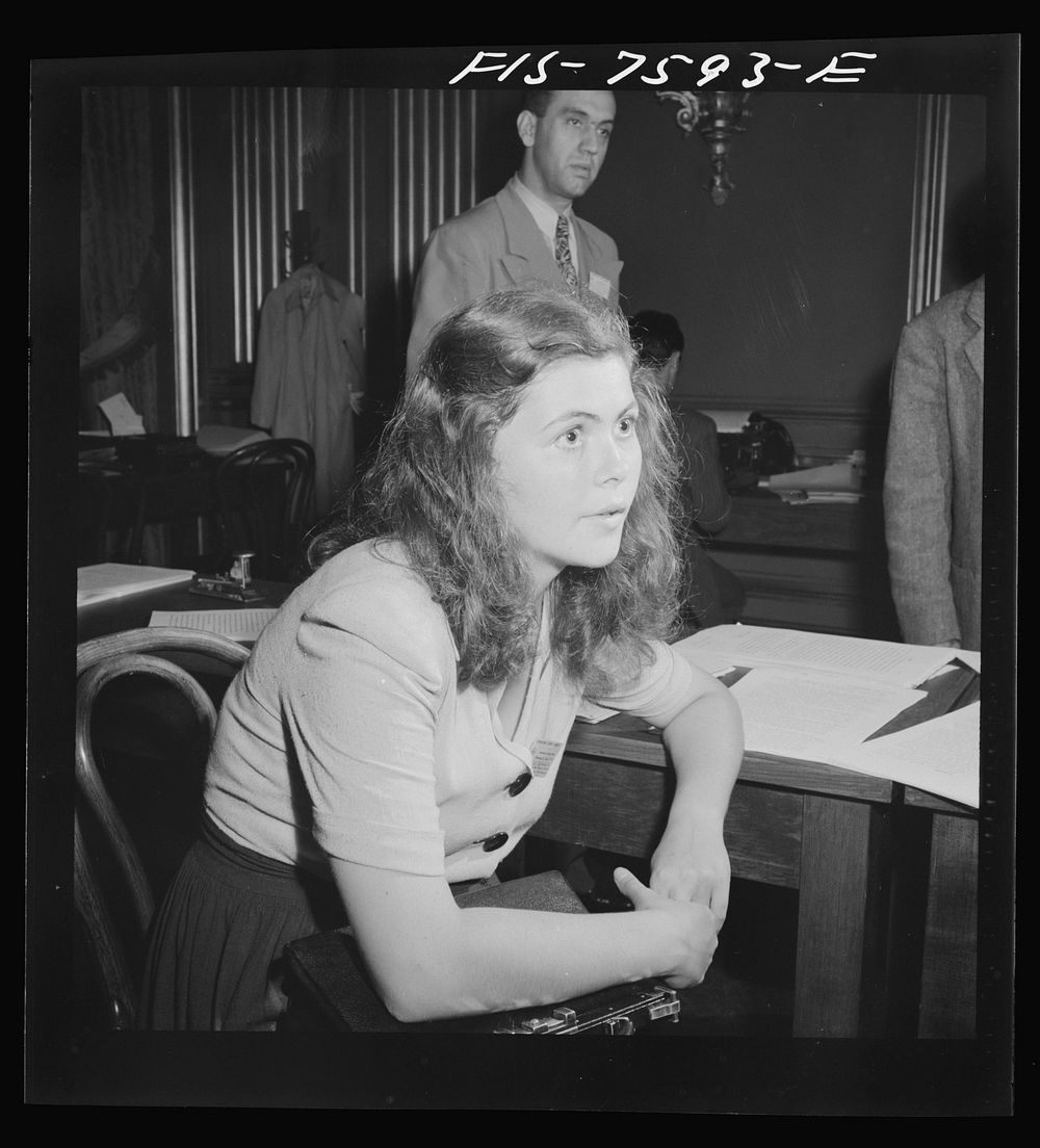 Washington, D.C. International youth assembly. Free French delegate. Sourced from the Library of Congress.
