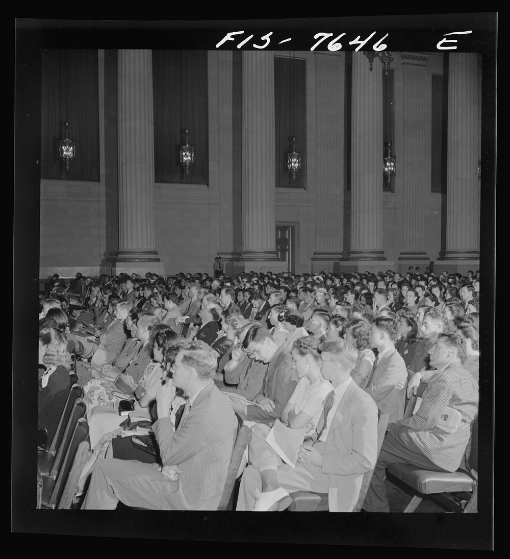 Washington, D.C. International youth assembly. General view. Sourced from the Library of Congress.