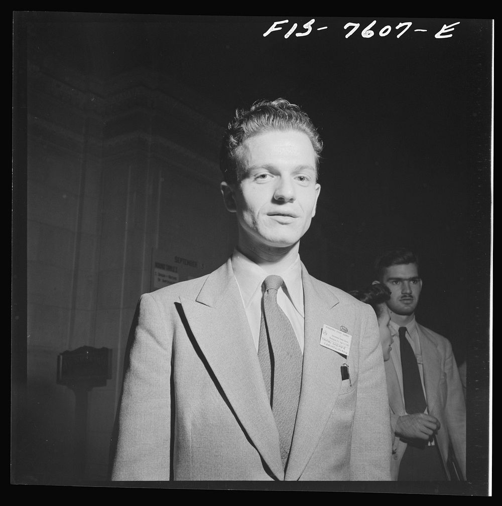Washington, D.C. International youth assembly. One of the delegates from Czechoslovakia. Sourced from the Library of…