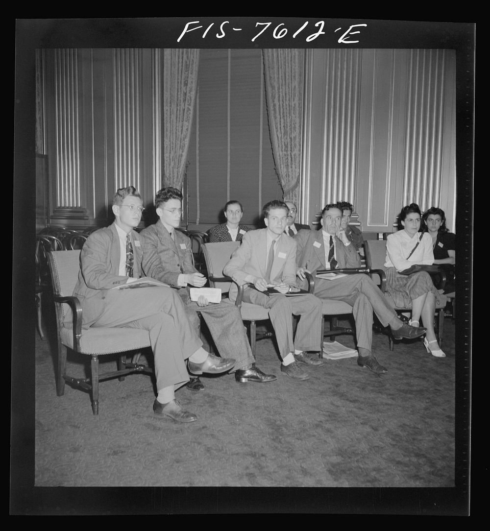Washington, D.C. International youth assembly. At a meeting of the delegates representing the Slovakian peoples. Sourced…