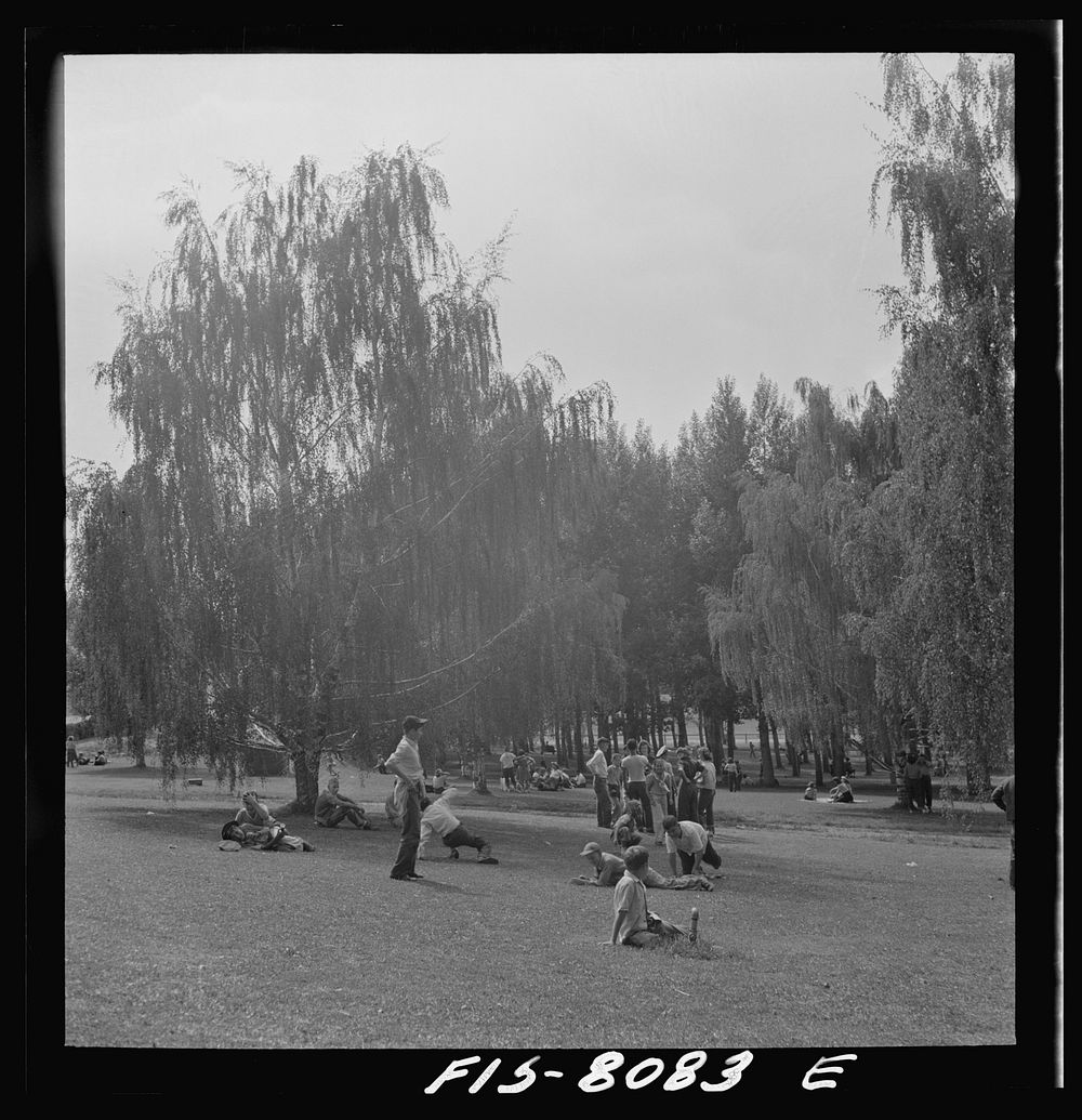 [Untitled photo, possibly related to: Butte, Montana. Part of Columbia Gardens, an outdoor amusement resort. In 1898, W.A.…