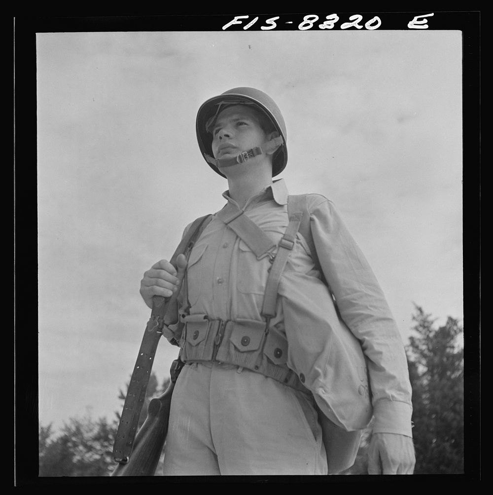 [Untitled photo, possibly related to: Fort Belvoir, Virginia. Portrait of Sergeant George Camblair]. Sourced from the…