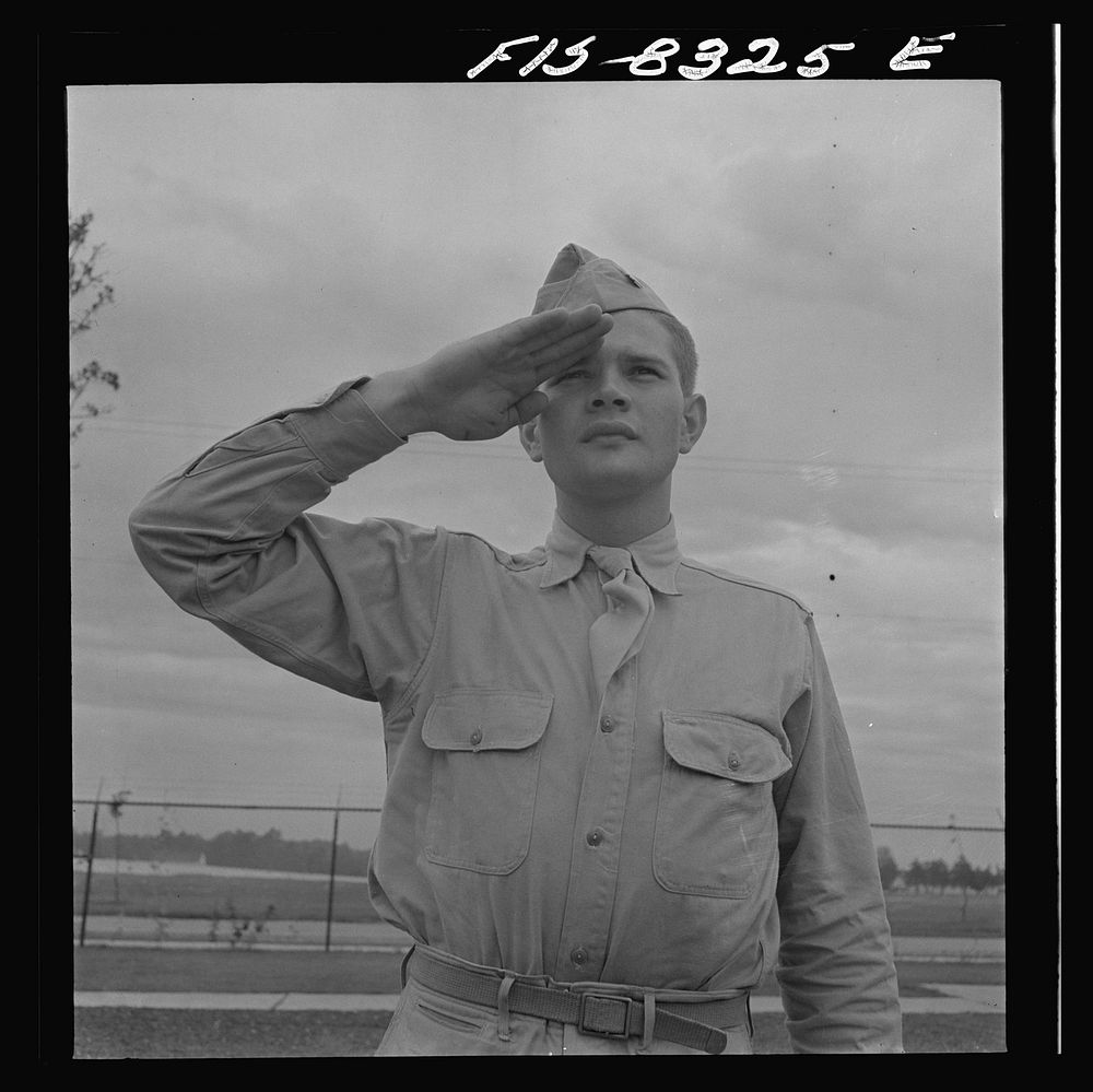 Fort Belvoir, Virginia. Portrait of Sergeant George Camblair. Sourced from the Library of Congress.