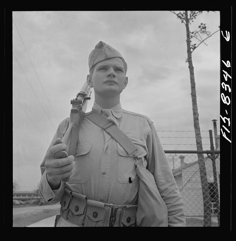 [Untitled photo, possibly related to: Fort Belvoir, Virginia. Portrait of Sergeant George Camblair]. Sourced from the…
