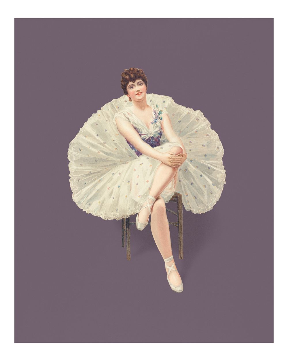 The belle of the ballet wall art print and poster, remix from the original artwork.