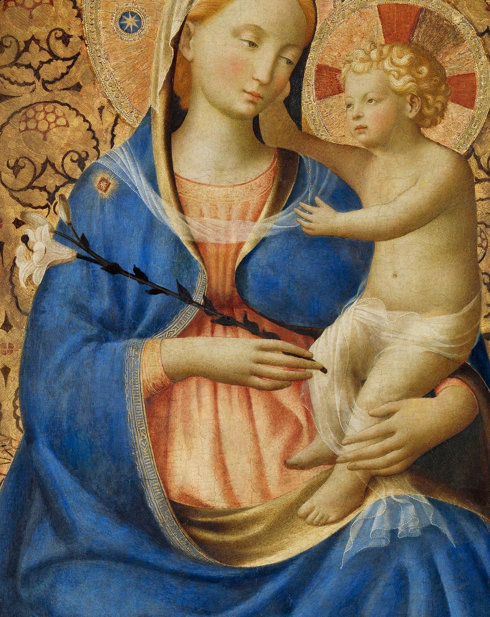 Madonna of Humility (1440) by Fra Angelico. Original from The Rijksmuseum. Digitally enhanced by rawpixel.