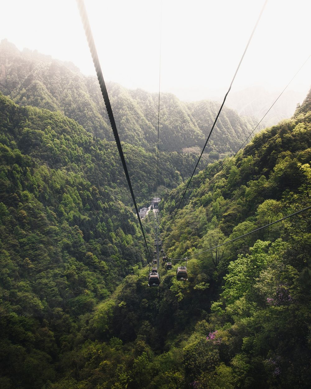 Cable car at Tianmen Mountain, China