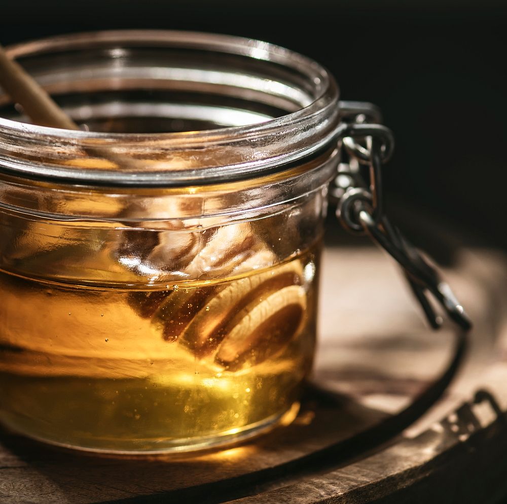 Organic honey food photography recipe idea