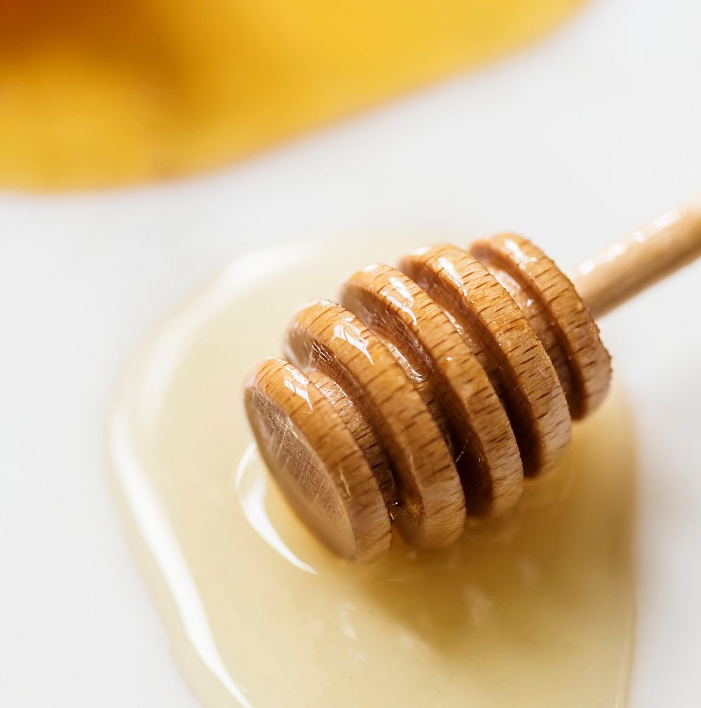 Organic honey food photography recipe idea