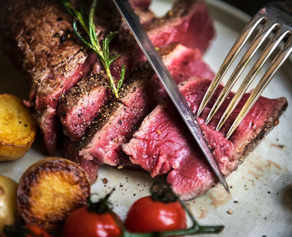 Fillet steak food photography recipe idea