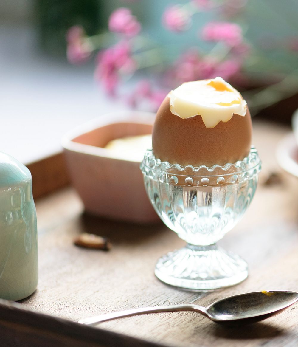 Soft boiled egg food photography recipe idea