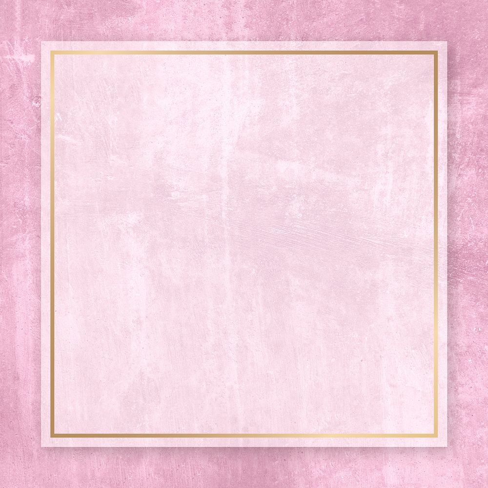 Blank pink square frame background
