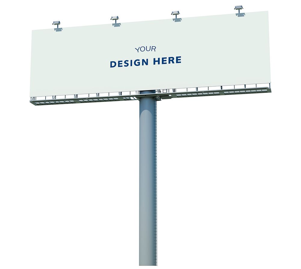 Three dimensional image of a billboard