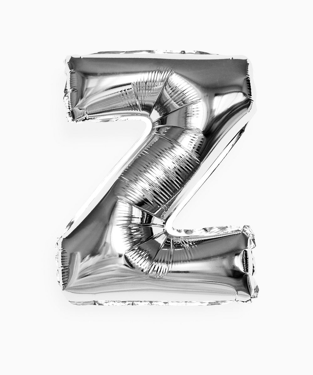 Capital letter Z silver balloon
