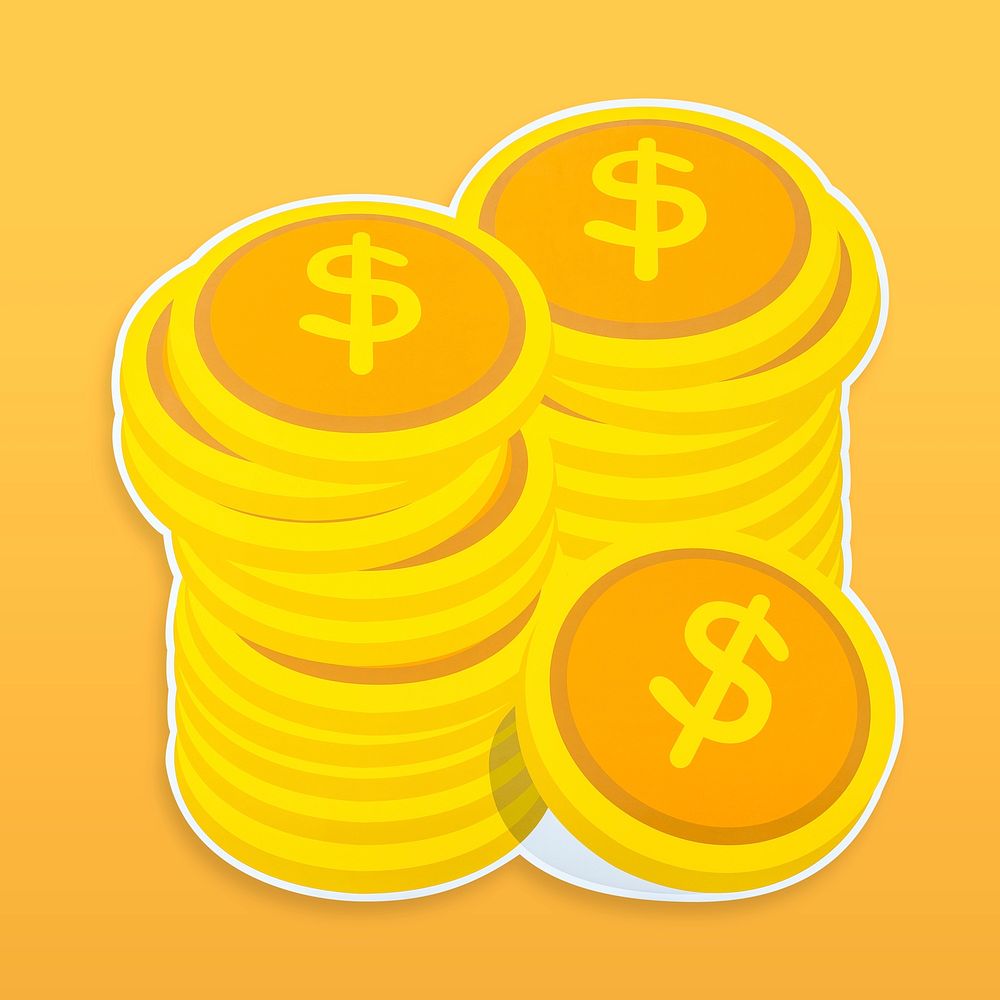 Money icon isolated