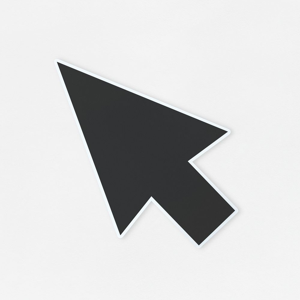 Computer arrow cursor icon isolated