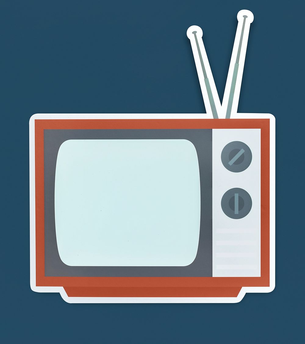 Television icon isolated on a background