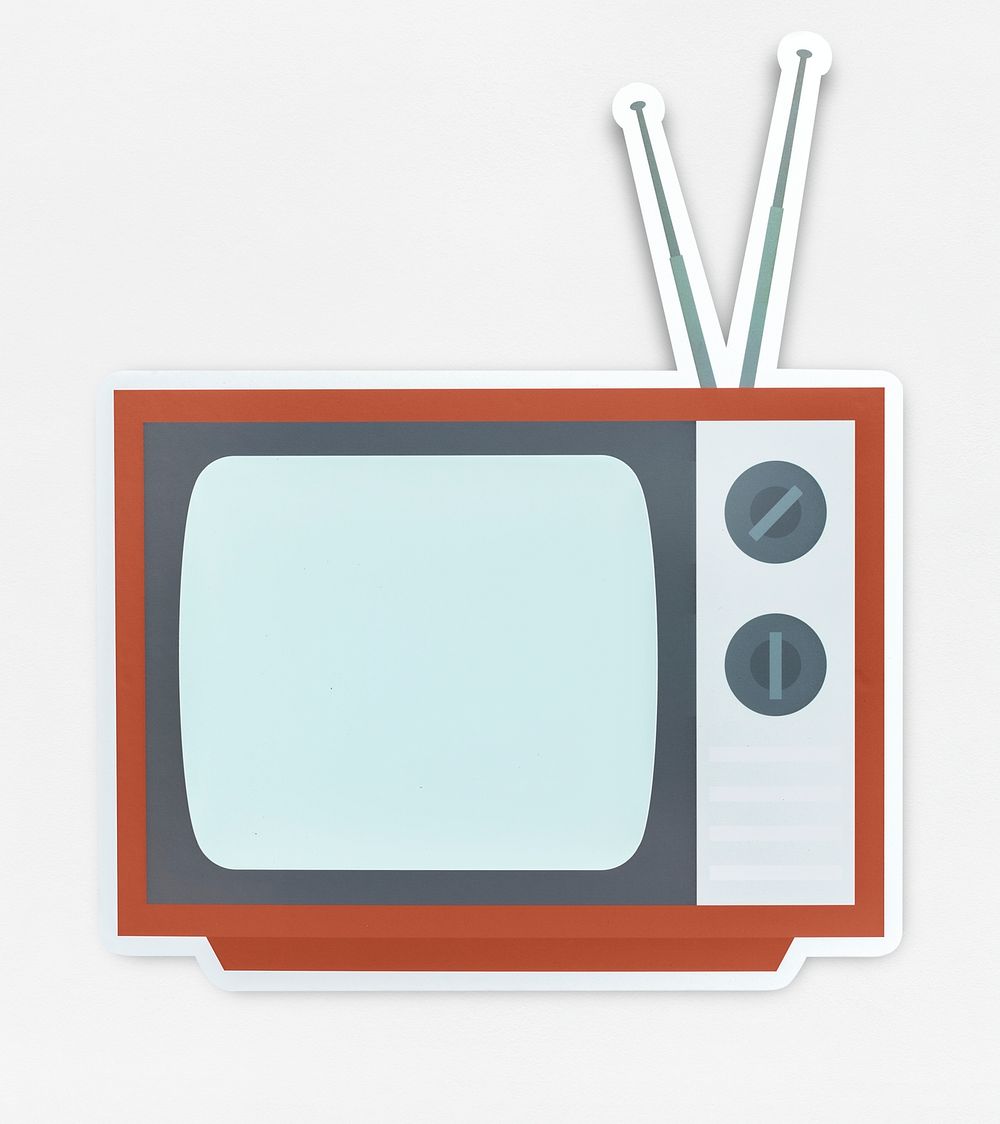 Television icon isolated on a background