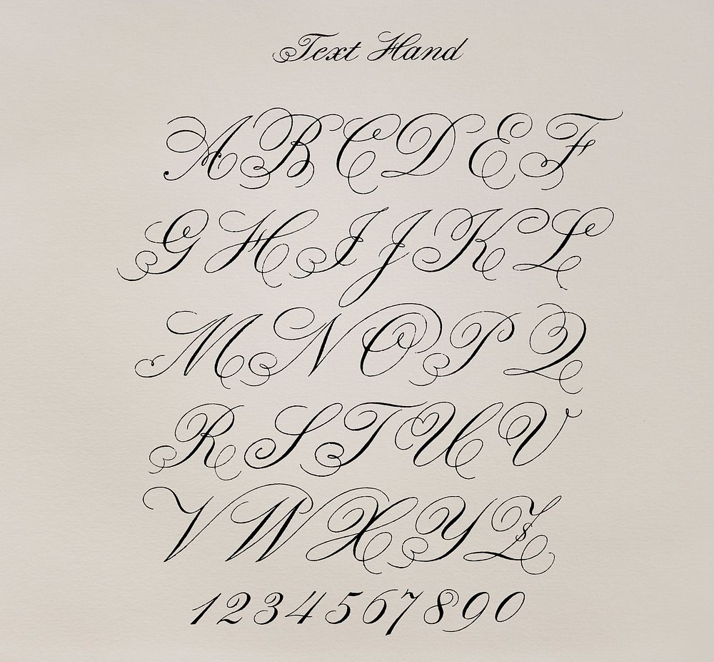 Cursive fonts from Draughtsman's Alphabets by Hermann Esser (1845&ndash;1908). Digitally enhanced from our own 5th edition…