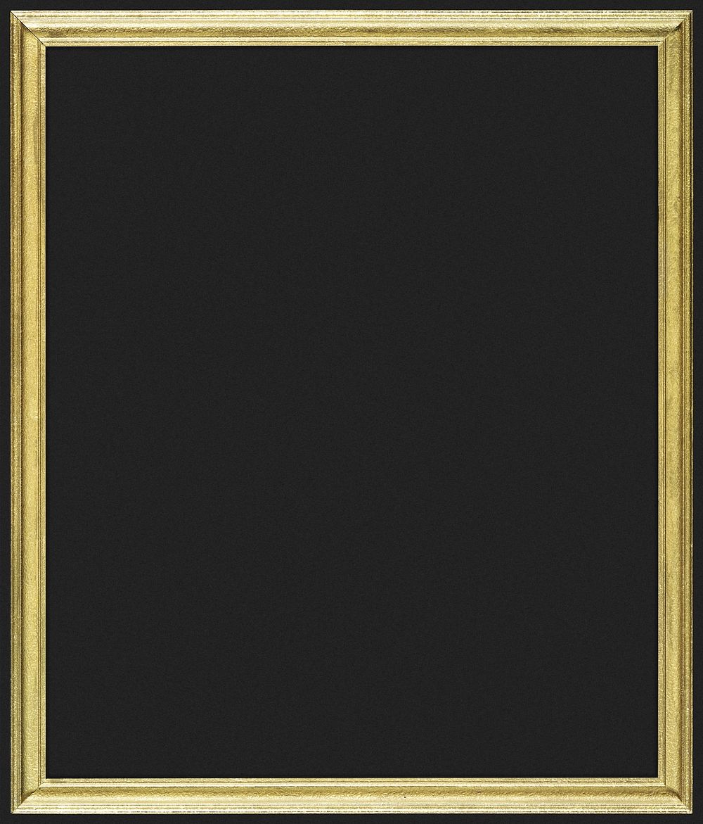 Vintage gold frame mockup