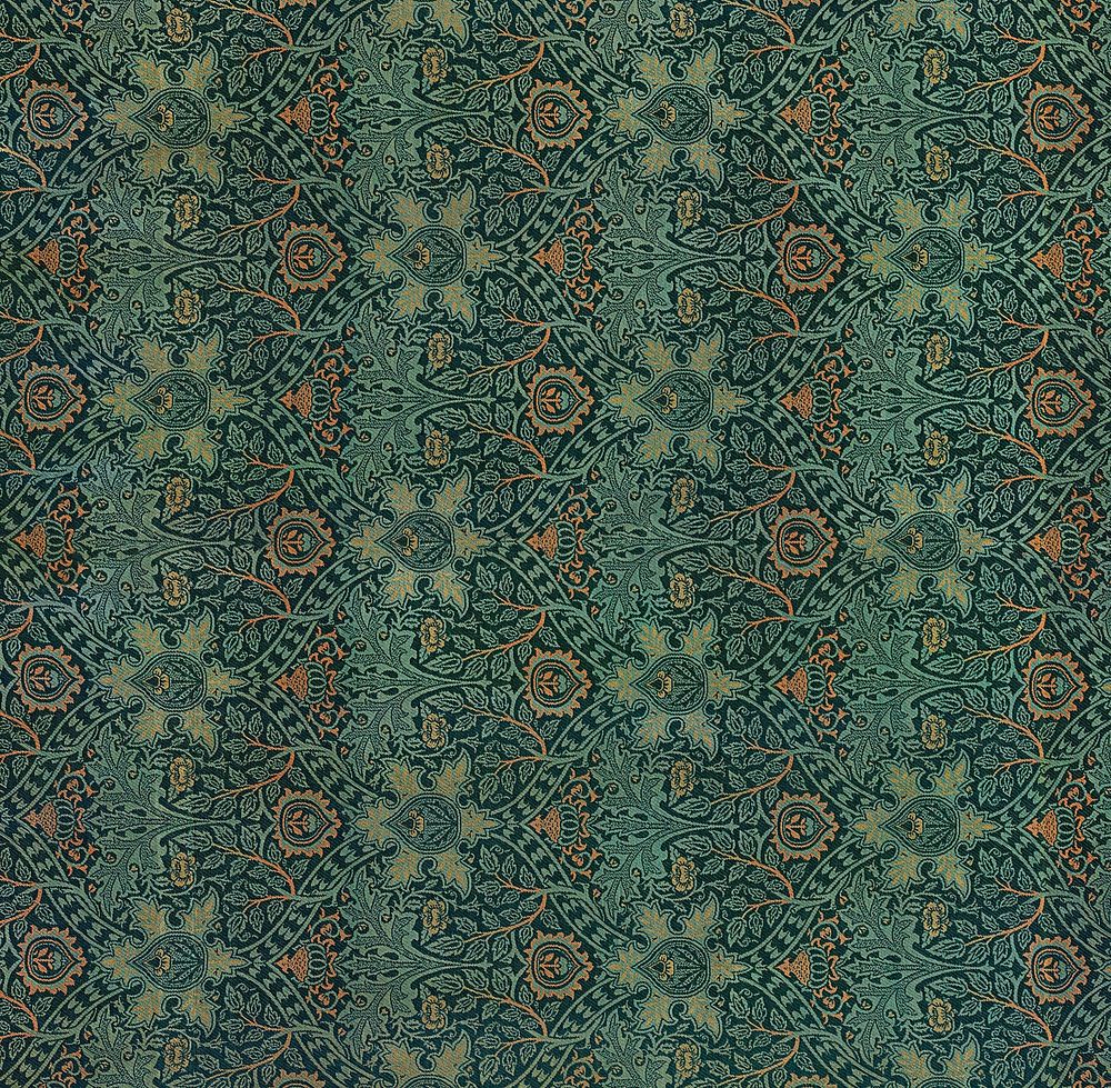 William Morris's (1834-1896) Ispahan famous pattern. Original from The MET Museum. Digitally enhanced by rawpixel.