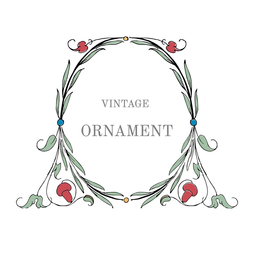 Vintage flourish ornament illustration