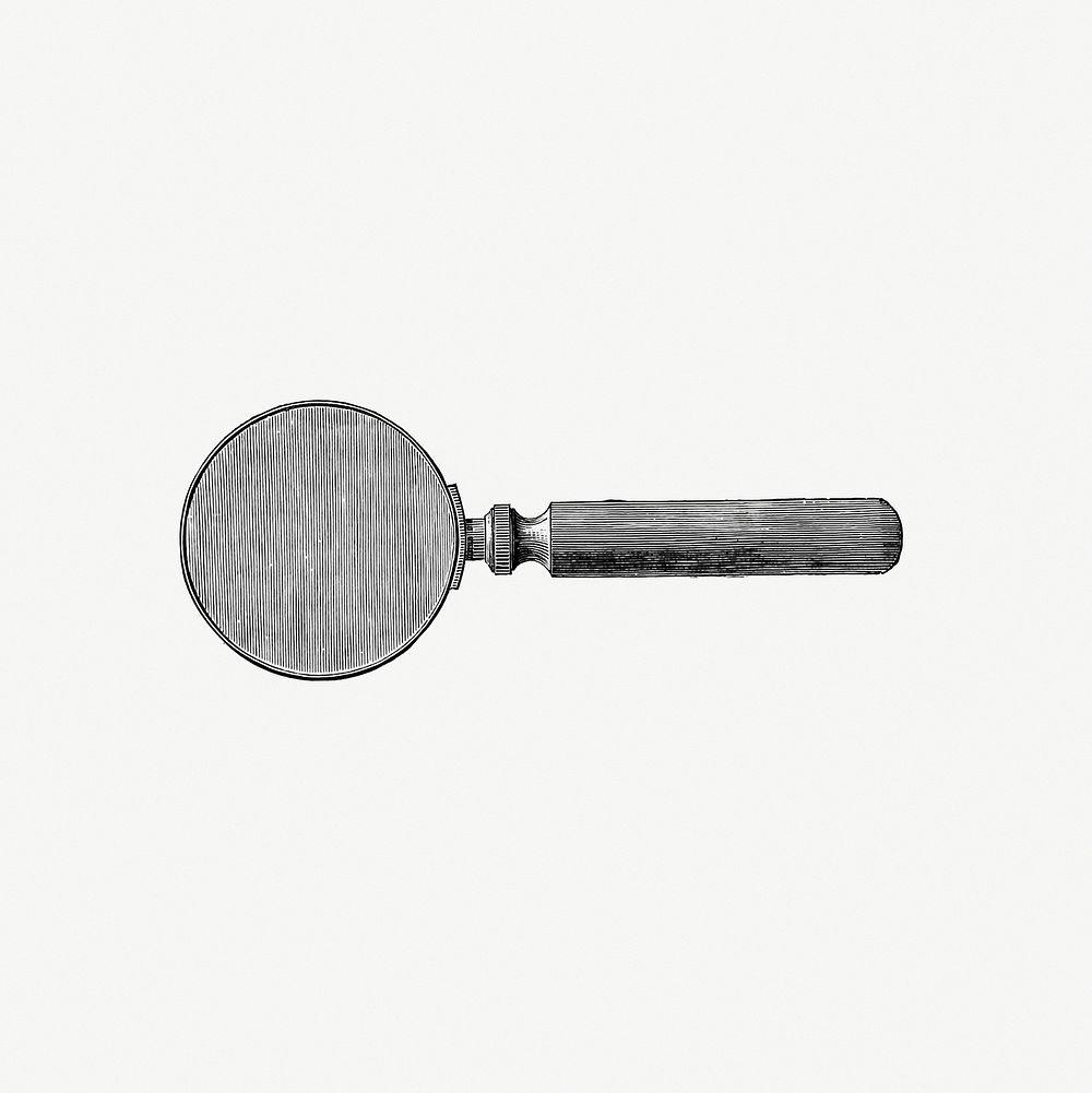 Drawing of a magnifying glass