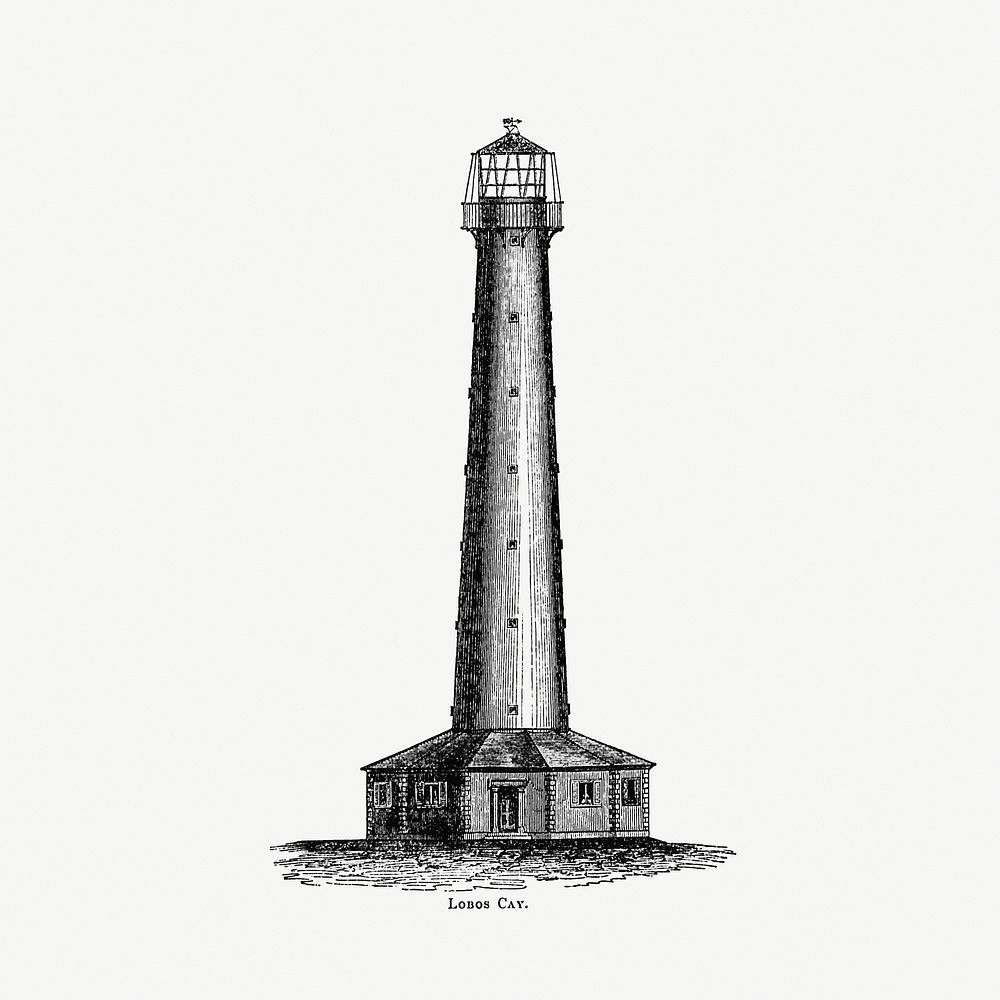 Lobos cay from Circular relating to Lighthouses, Lightships, Buoys, and Beacons (1863) published by Alexander Gordon.…