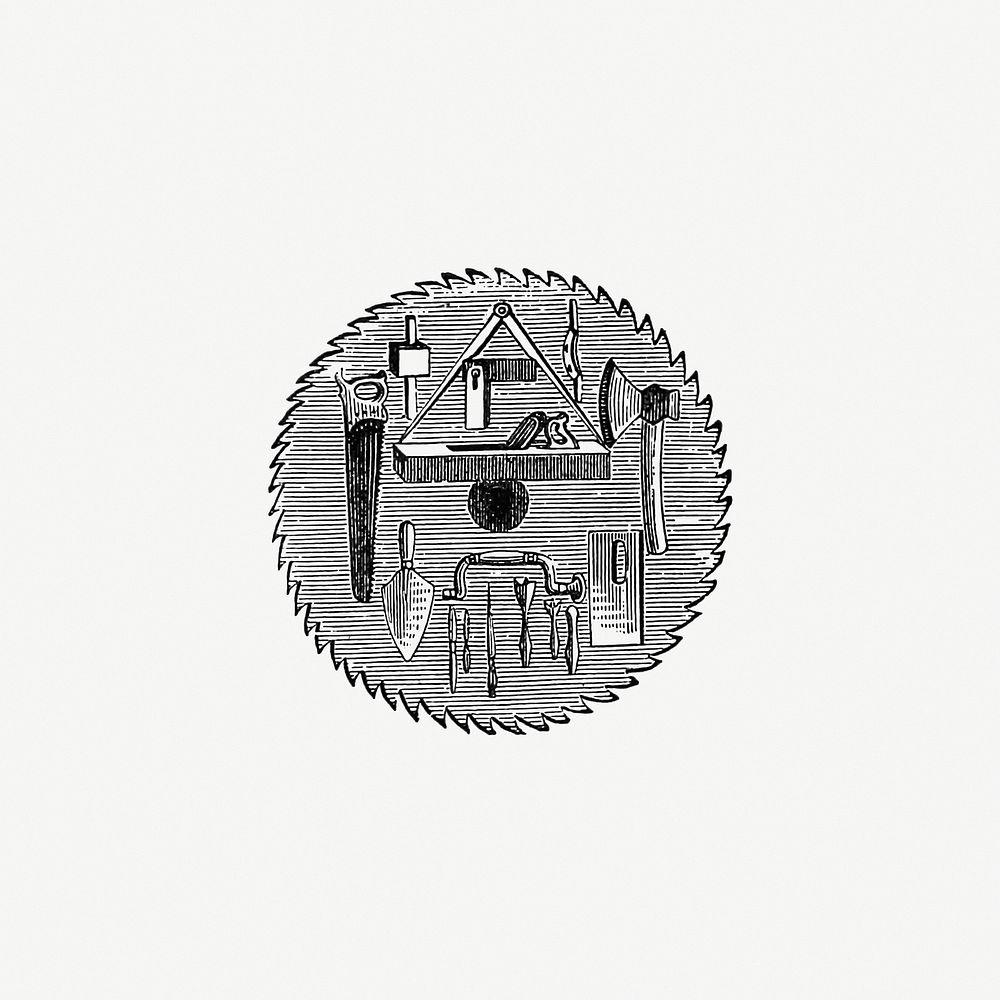 Drawing hand tools set | Premium PSD Illustration - rawpixel