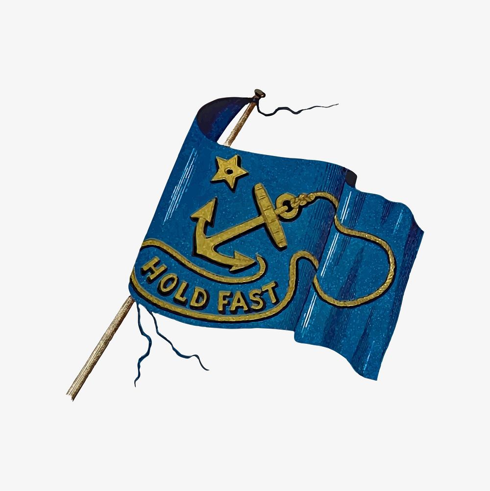 Hold Fast flag illustration vector