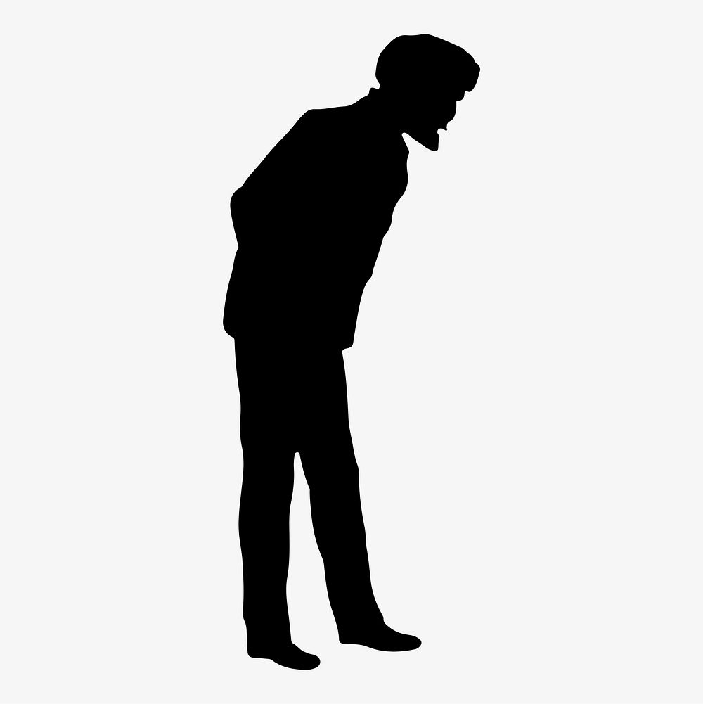 Male silhouette illustration vector