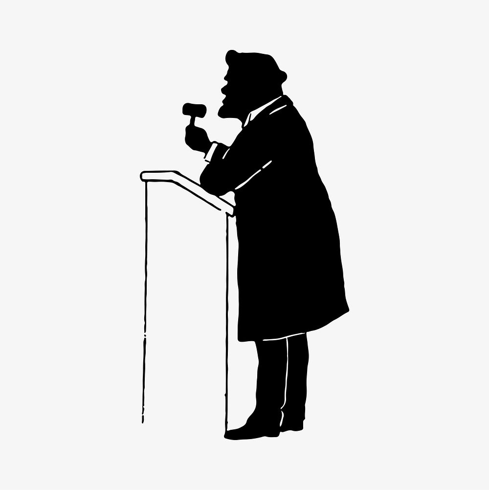Judge silhouette illustration vector