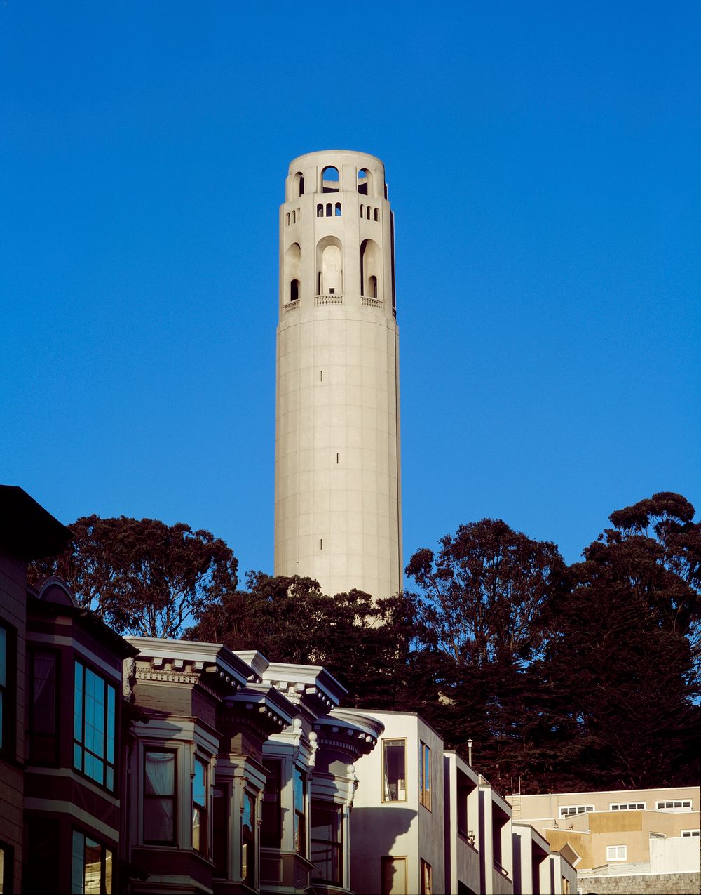 A detail of Coit Tower.