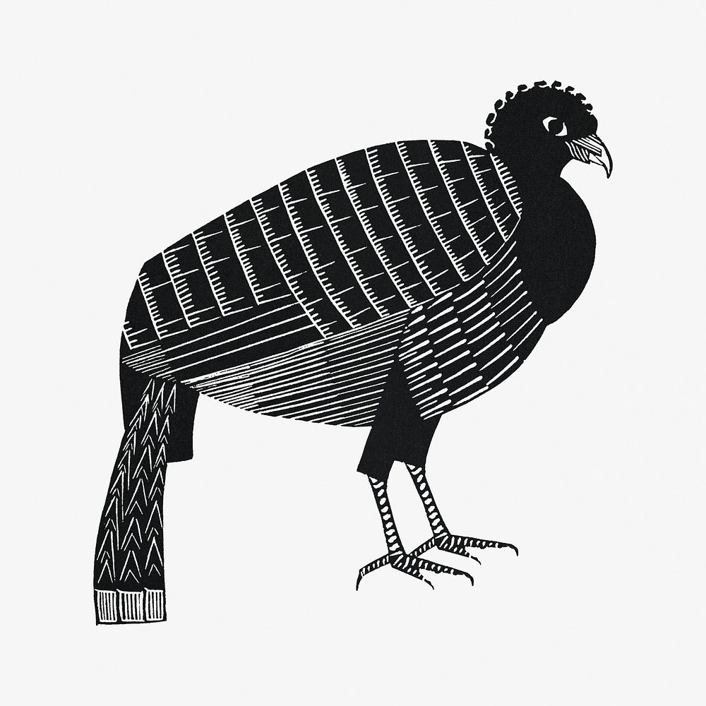 Vintage peacock animal art print, remix from artworks by Samuel Jessurun de Mesquita