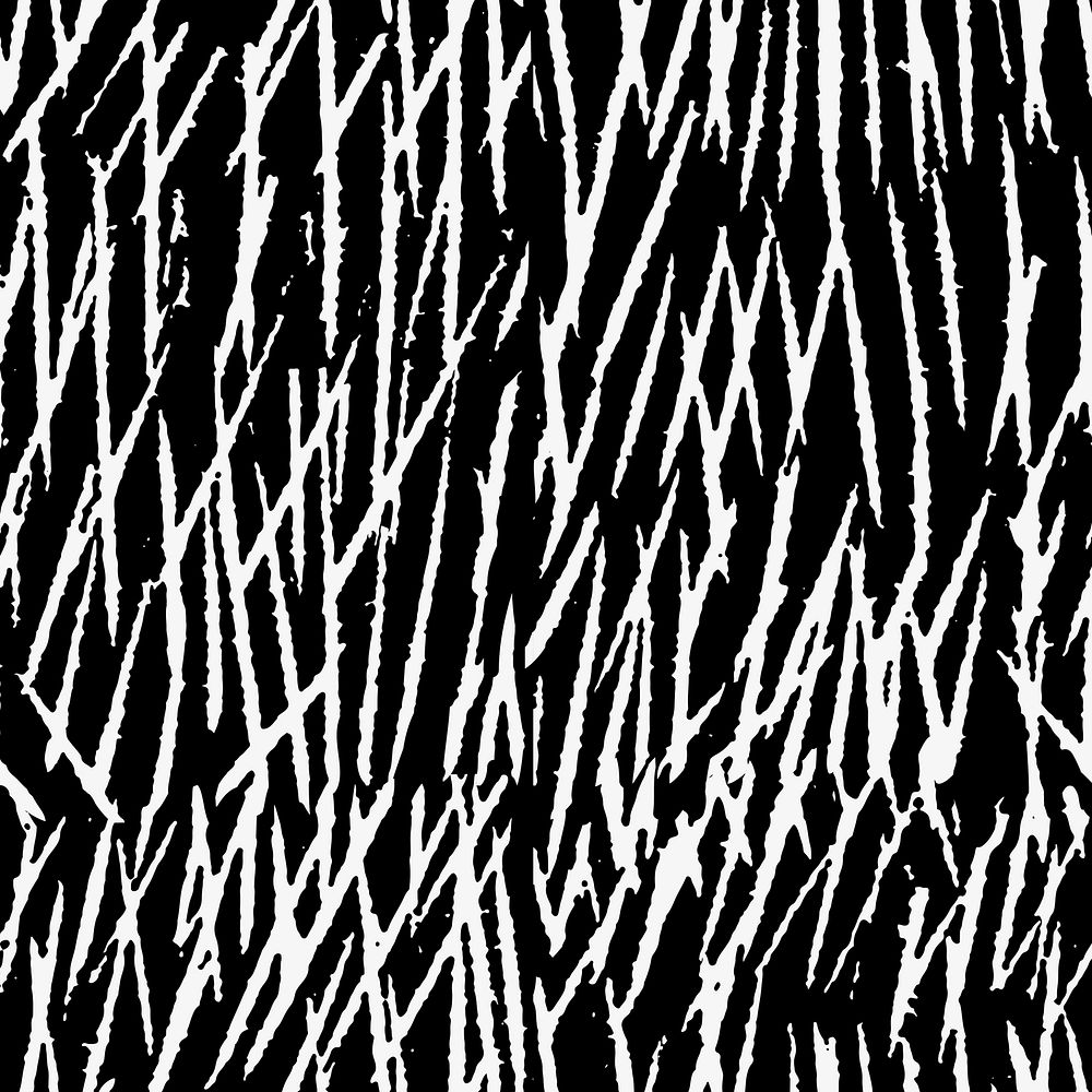 Vintage white scratch mark pattern black background vector, remix from artworks by Samuel Jessurun de Mesquita